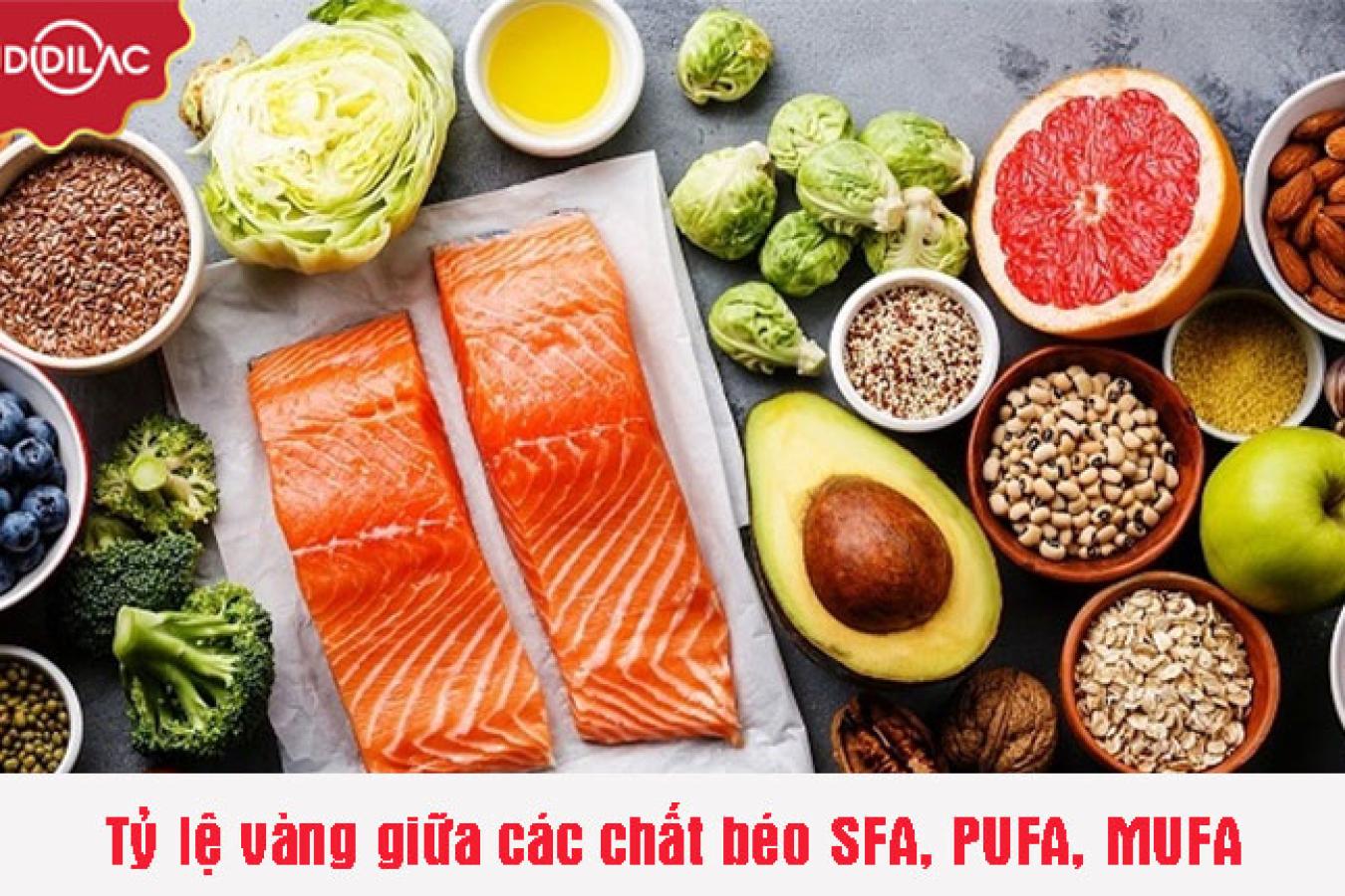 Nghiên cứu tỷ lệ vàng giữa các chất béo quan trọng SFA, PUFA, MUFA