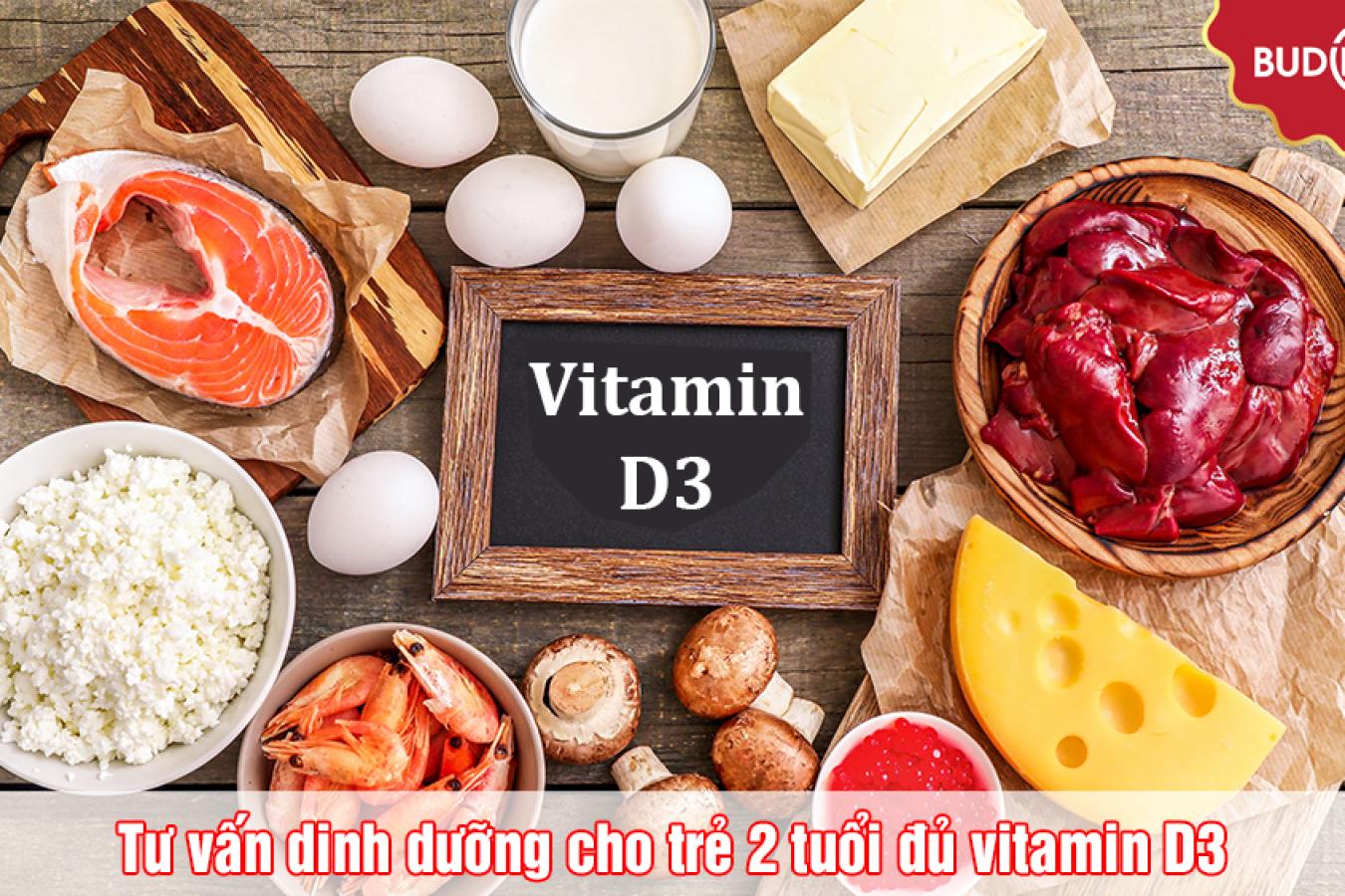 Tư vấn dinh dưỡng cho trẻ 2 tuổi đủ lượng vitamin D3