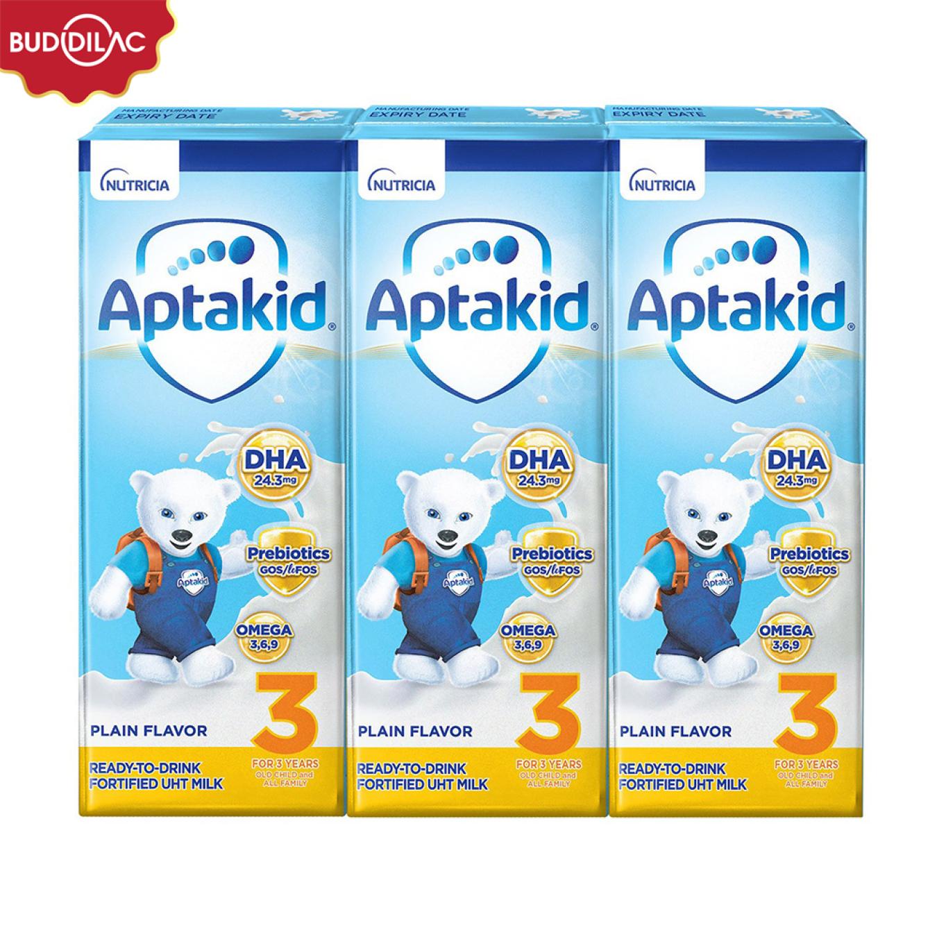 Sữa dinh dưỡng pha sẵn Aptakid 180ml (Lốc 3 hộp)